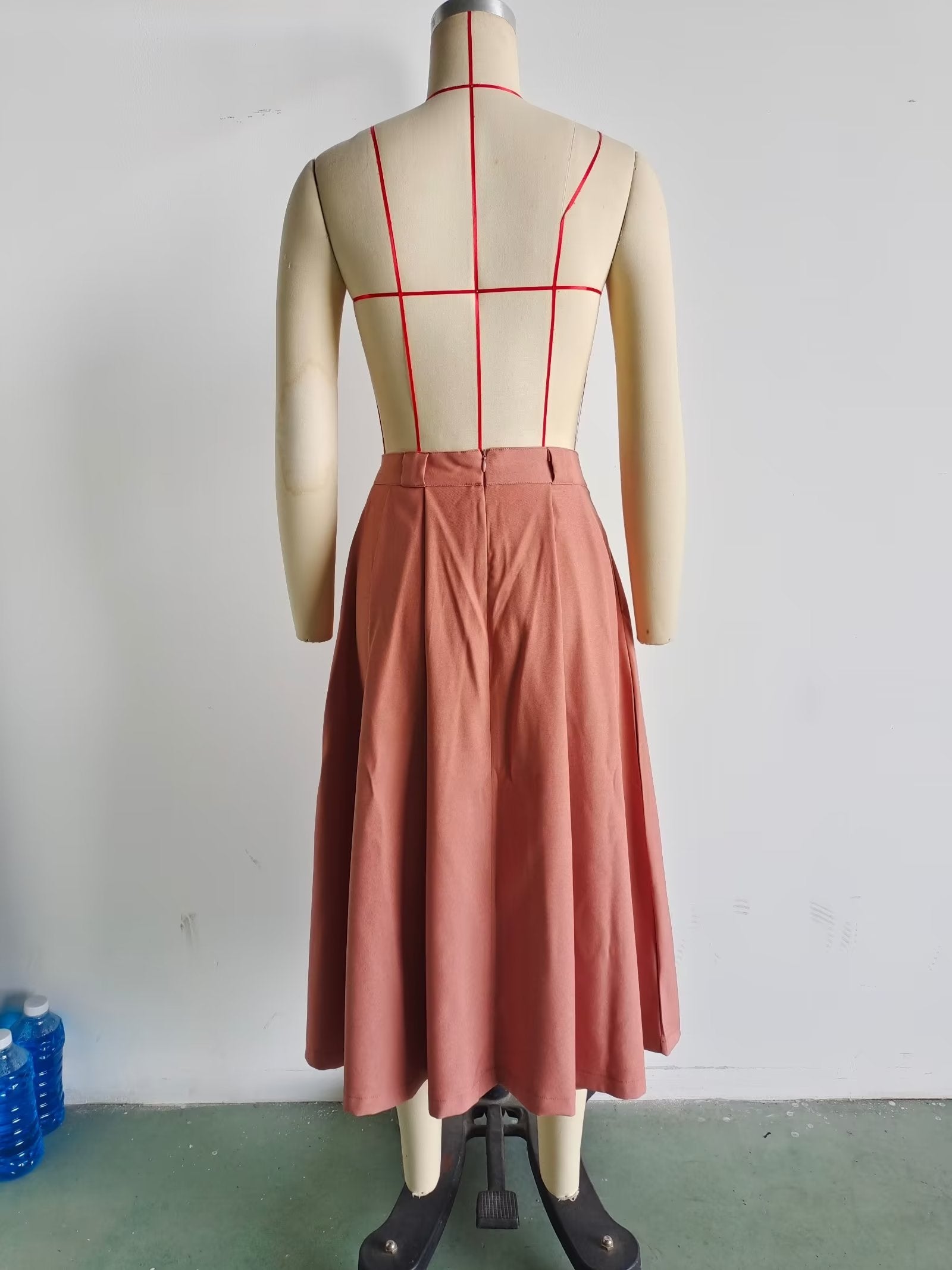 Casual Flight Jacket High Waist Skirt Setable Suit