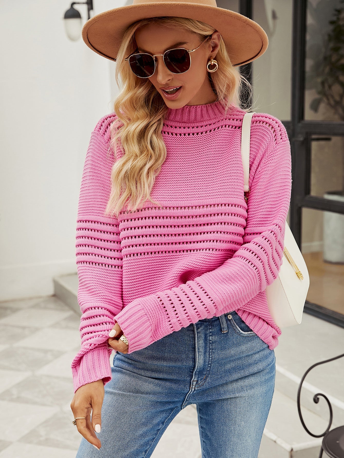 Pullover Sweater Pit Striped Knitwear Sweater