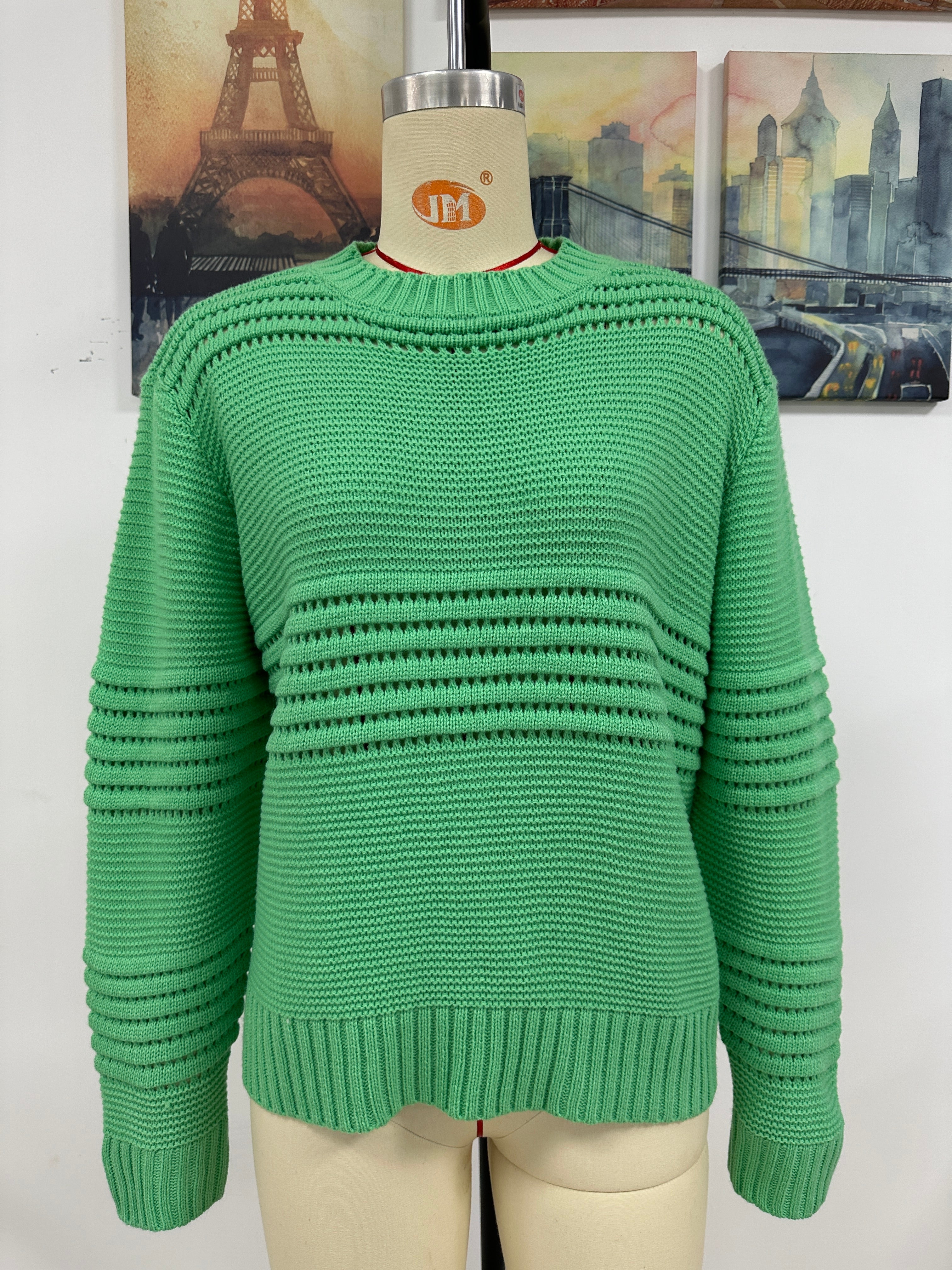 Pullover Sweater Pit Striped Knitwear Sweater