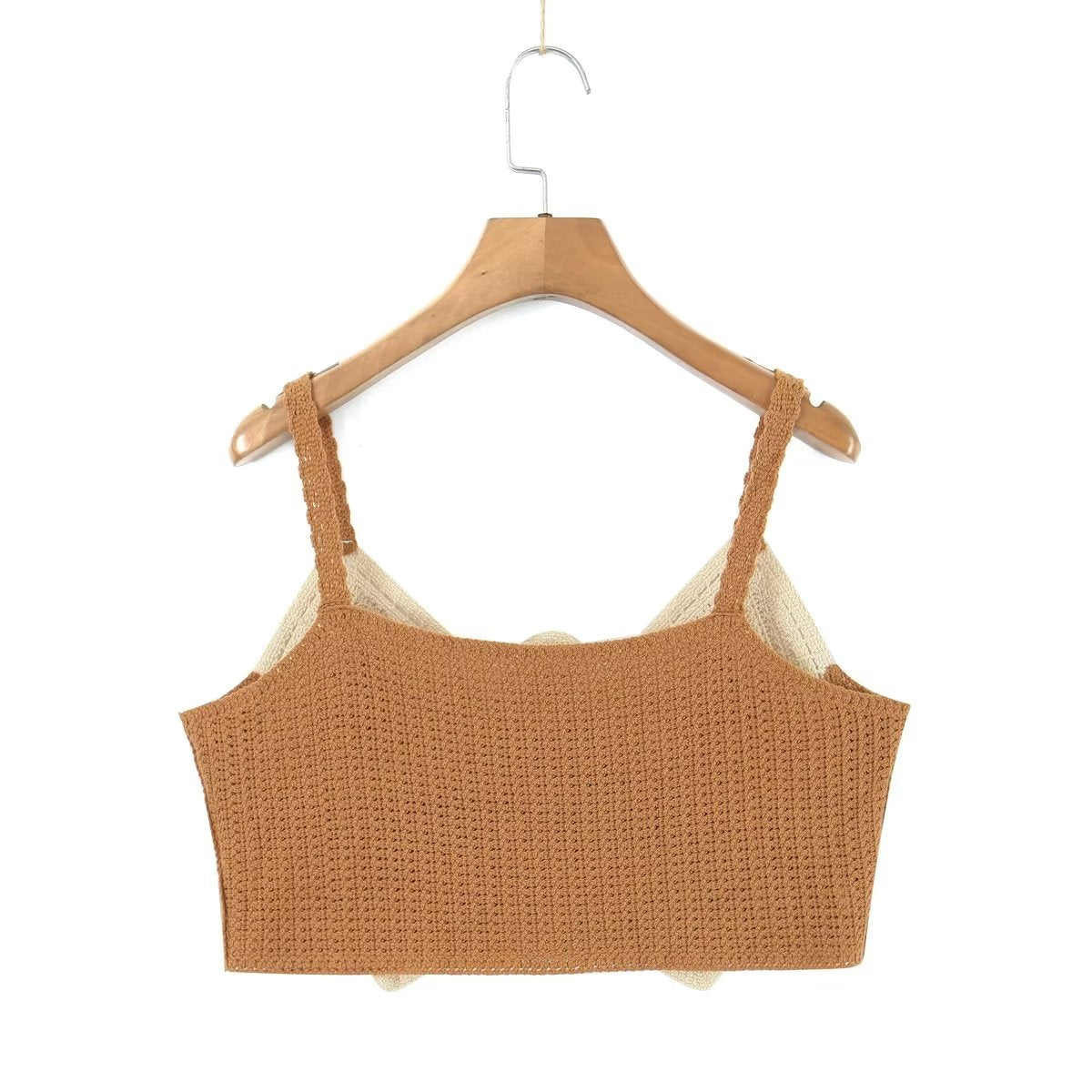 Early Bow Embroidered Slip Top Knitted Vest