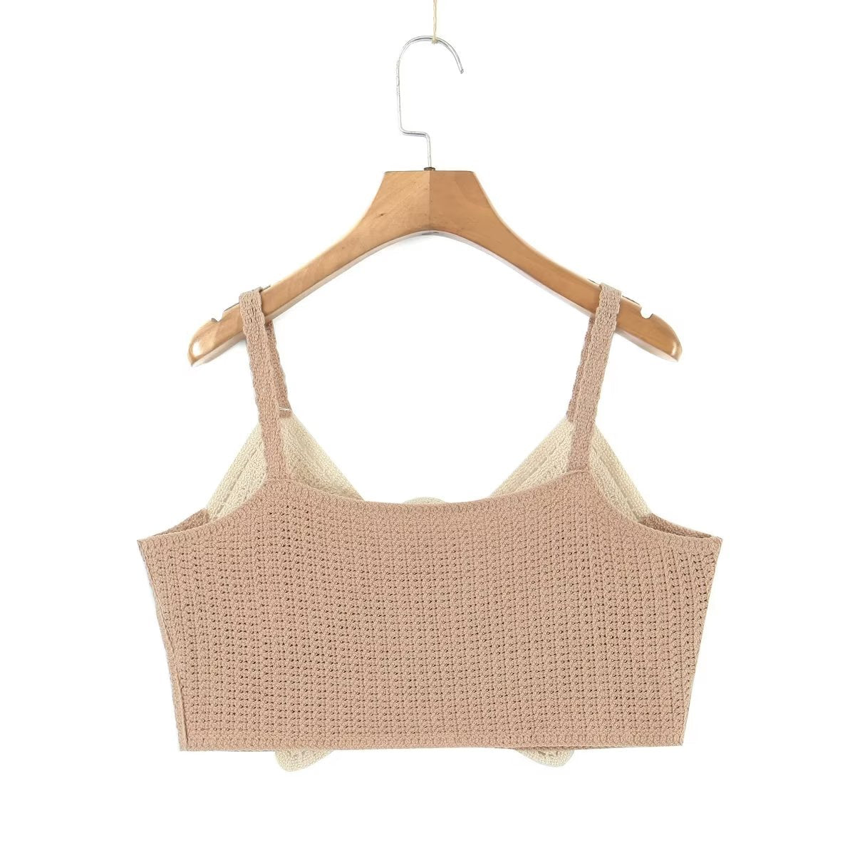 Early Bow Embroidered Slip Top Knitted Vest