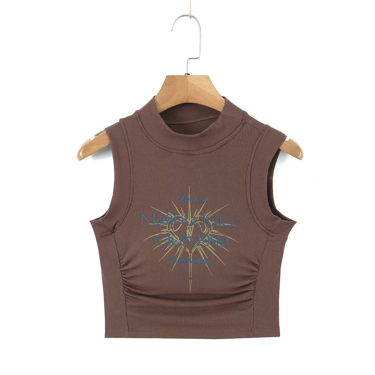 Round Neck Stretch Slimming Short Vest