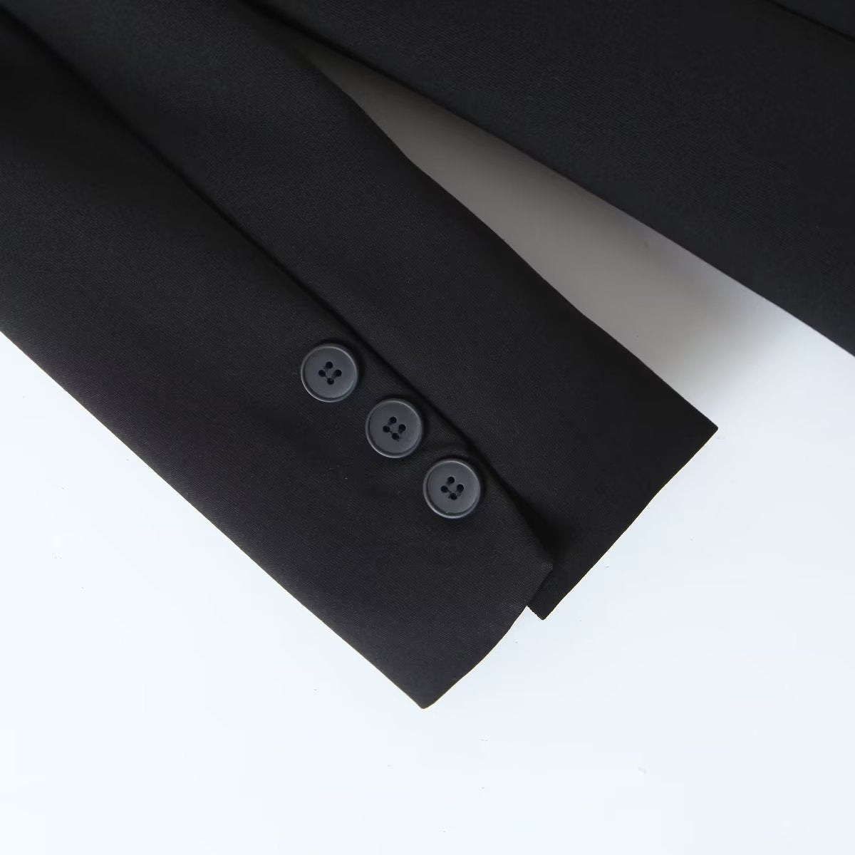 Collar Metal Lock Catch Straight Mid Length Small Blazer