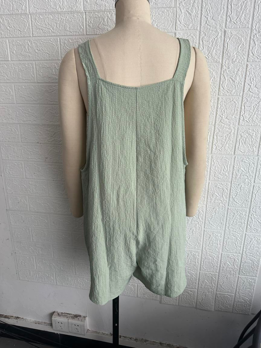 Casual Suspenders Shorts Jumpsuit Suspender Pants