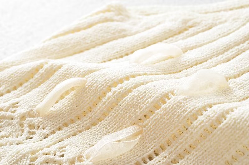 Hollowed out Patchwork Knitting Strap Top