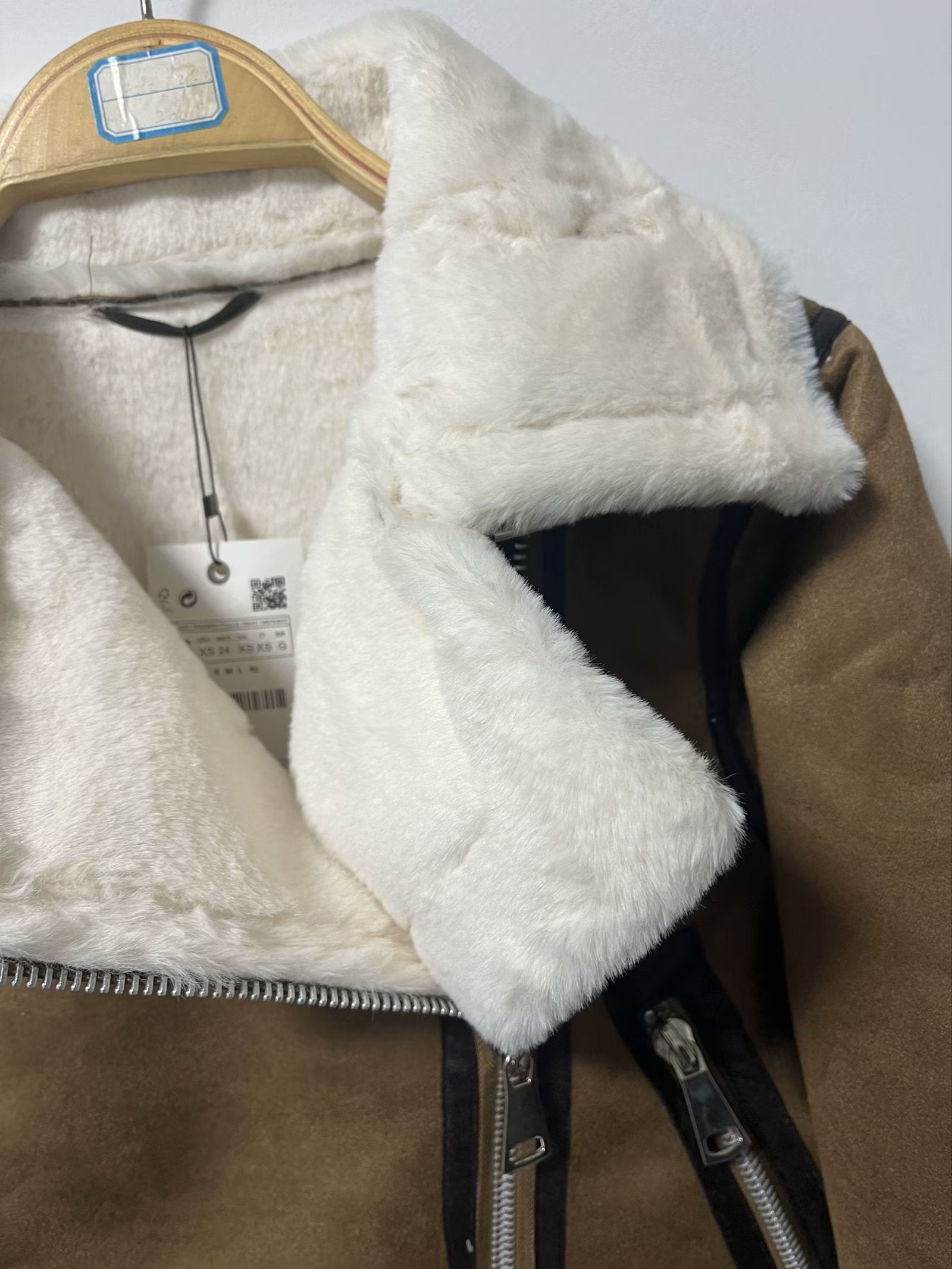 Double Sided Short Warm Faux Shearling Jacket