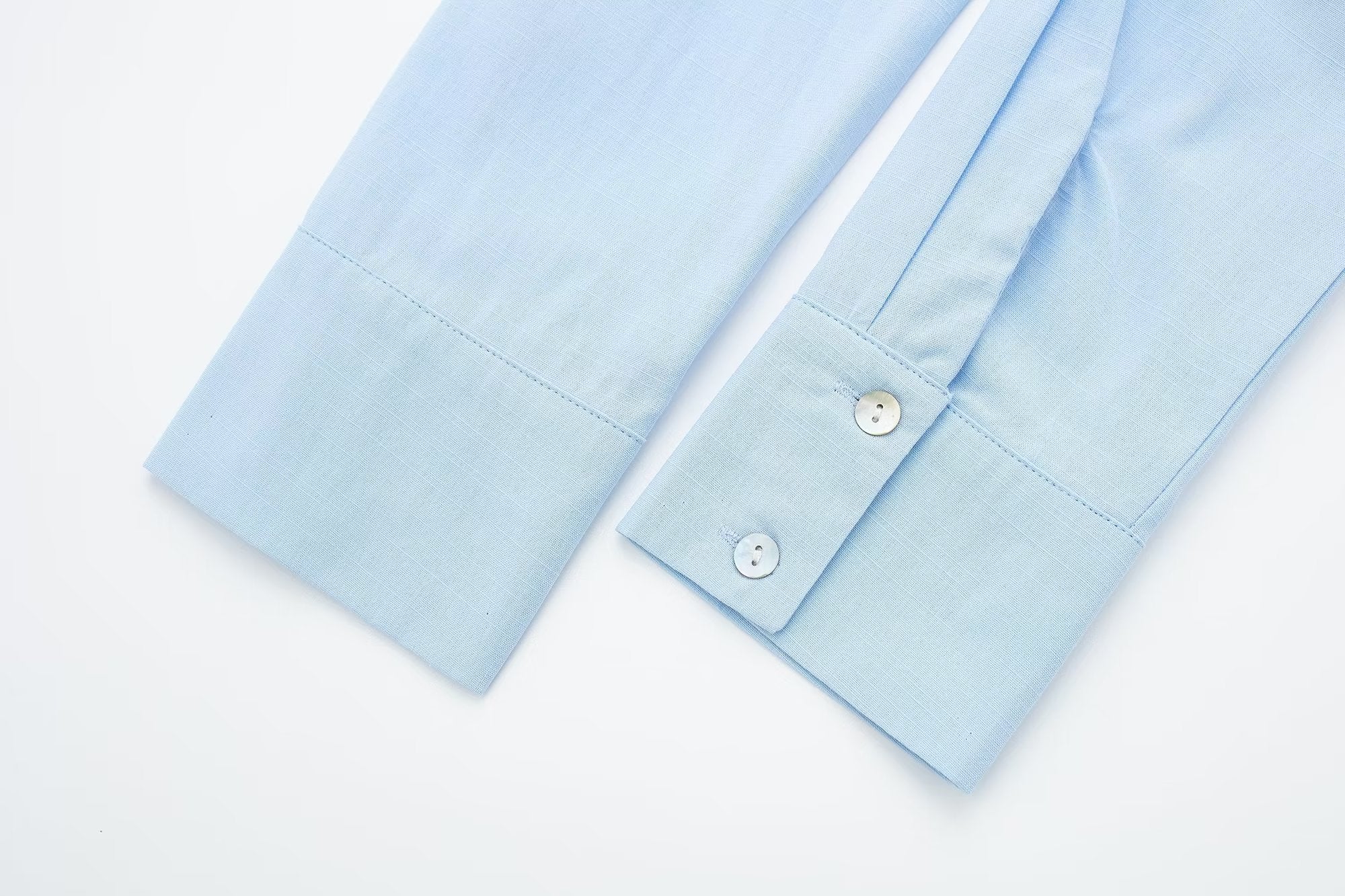 Collared Long Sleeve Short Bow Tie Striped Shirt