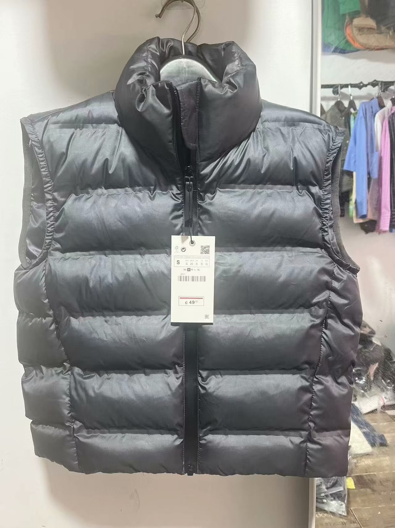 StCollar Sleeveless Cotton Padded Jacket Vest Vest Coat