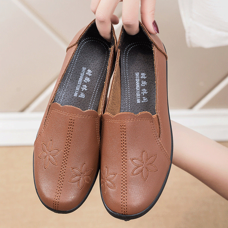 Women's Mom Pumps Soft Bottom Elderly Flat