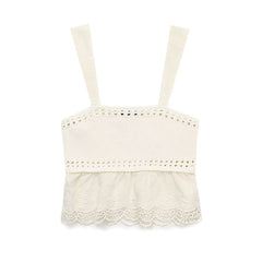 Bowknot Decoration Patchwork Knitting Top