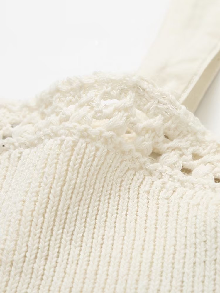 Bowknot Decoration Patchwork Knitting Top