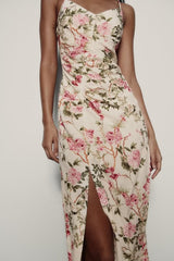Midikleid mit Blumendruck