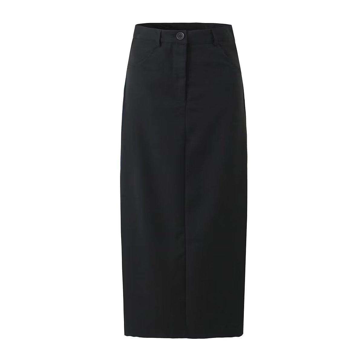 Jupe rétro taille haute, coupe slim assortie, fente dans le dos, robe trapèze au-dessus du genou