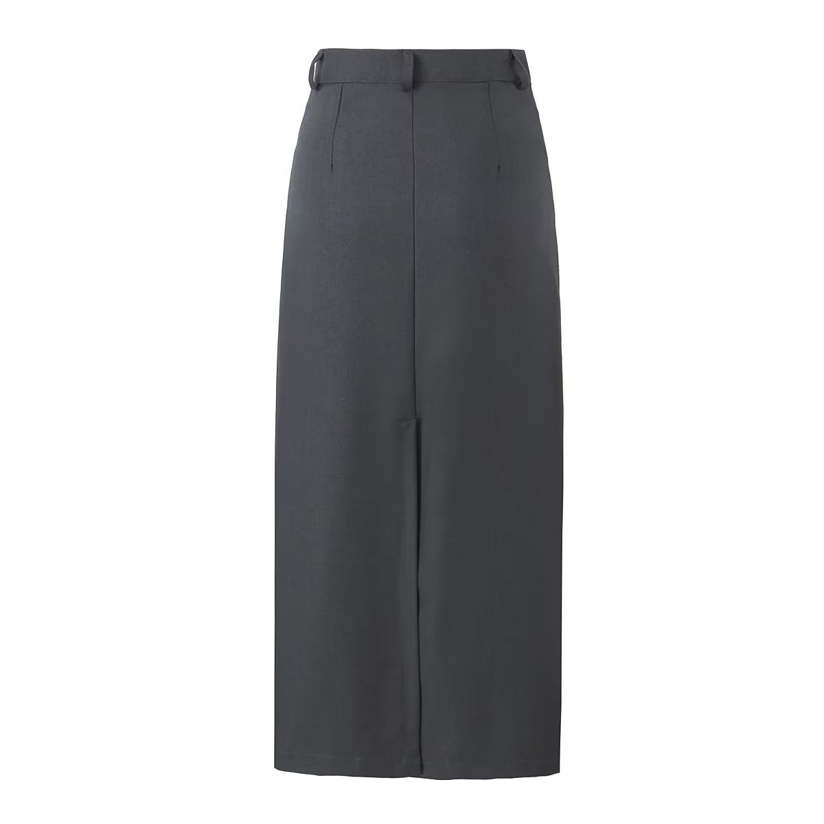 Jupe rétro taille haute, coupe slim assortie, fente dans le dos, robe trapèze au-dessus du genou