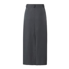 Jupe rétro taille haute, coupe slim assortie, fente dans le dos, robe trapèze au-dessus du genou