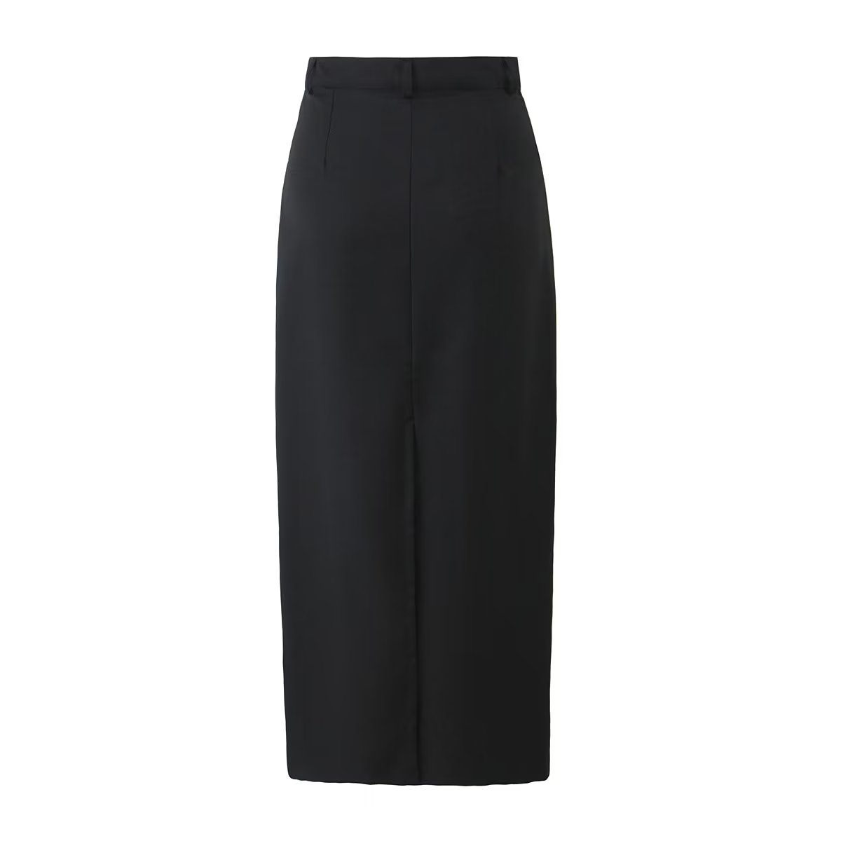 Jupe rétro taille haute, coupe slim assortie, fente dans le dos, robe trapèze au-dessus du genou