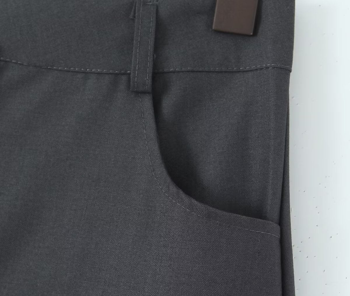Jupe rétro taille haute, coupe slim assortie, fente dans le dos, robe trapèze au-dessus du genou