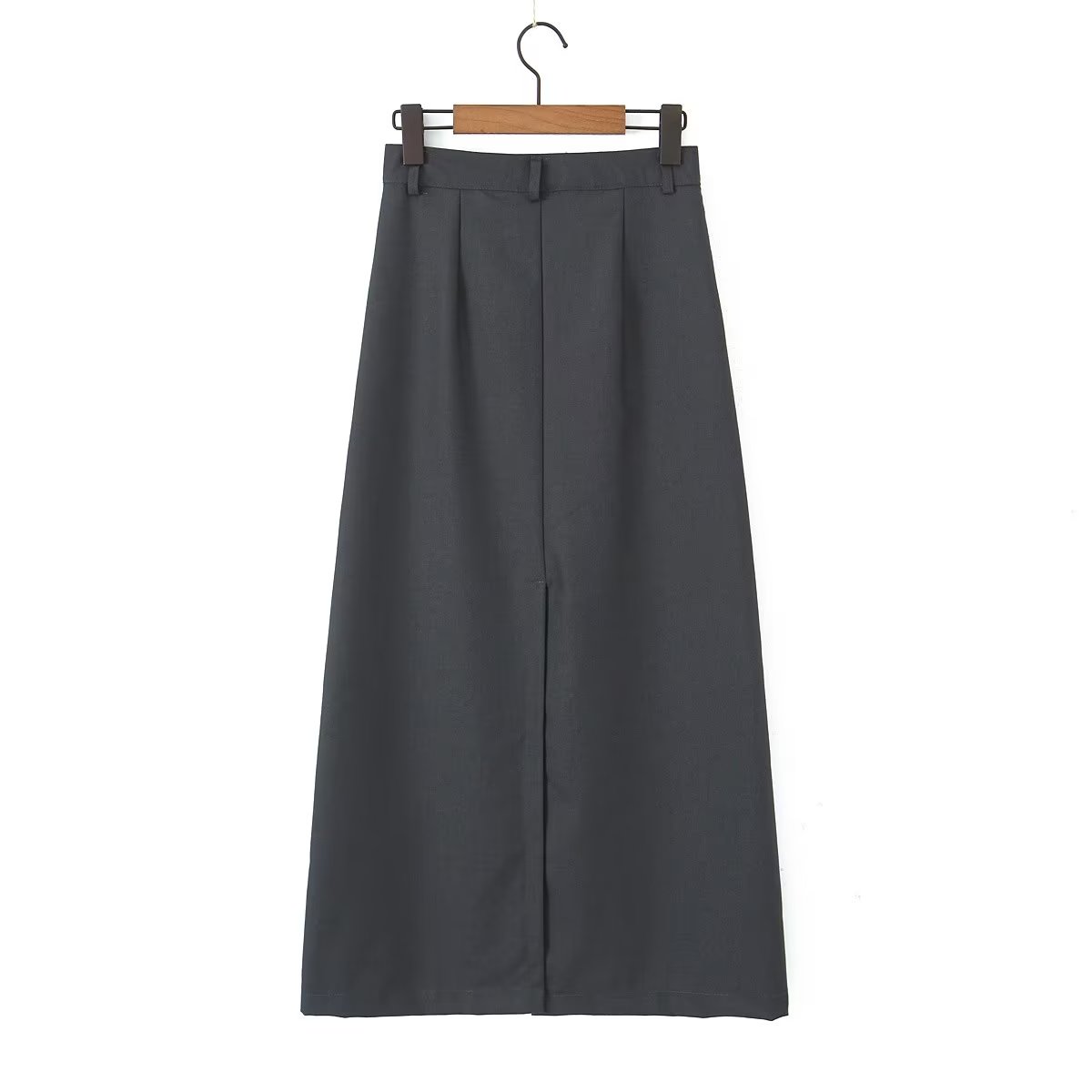 Jupe rétro taille haute, coupe slim assortie, fente dans le dos, robe trapèze au-dessus du genou