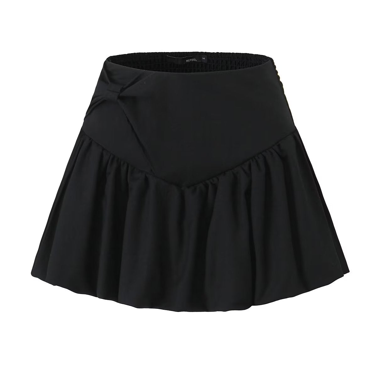 Unregelmäßiger asymmetrischer Nährock Ballett Elastischer A-Linien-Rock mit hoher Taille