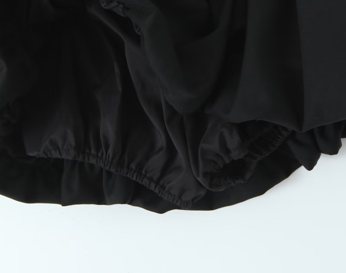 Unregelmäßiger asymmetrischer Nährock Ballett Elastischer A-Linien-Rock mit hoher Taille