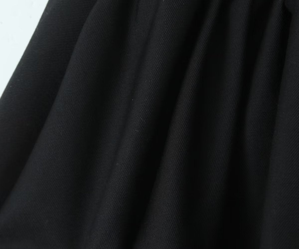Unregelmäßiger asymmetrischer Nährock Ballett Elastischer A-Linien-Rock mit hoher Taille