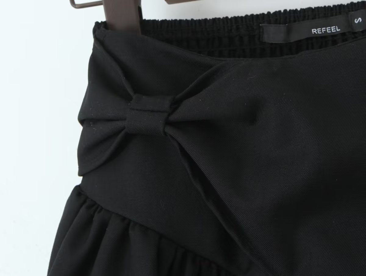 Unregelmäßiger asymmetrischer Nährock Ballett Elastischer A-Linien-Rock mit hoher Taille