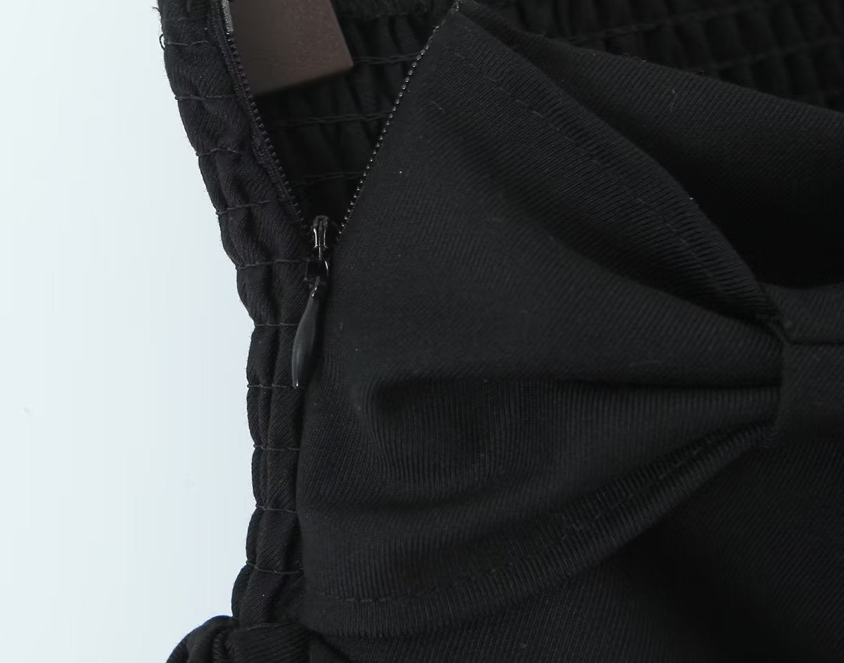 Unregelmäßiger asymmetrischer Nährock Ballett Elastischer A-Linien-Rock mit hoher Taille