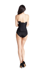 Taillentrainer, Bauchstraffung, Gummikorsett, dreilagig, große Schnalle, Stahlrippen, Latex, Körperformung, Latexkorsett