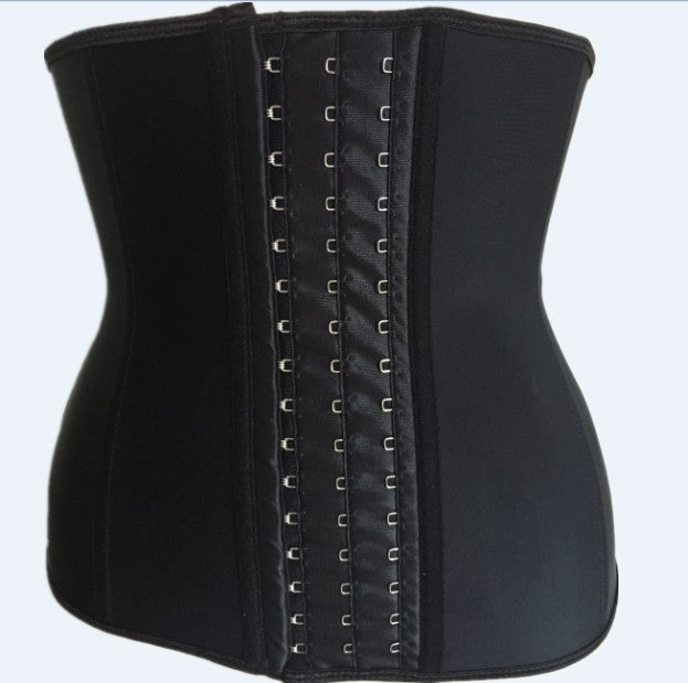 Taillentrainer, Bauchstraffung, Gummikorsett, dreilagig, große Schnalle, Stahlrippen, Latex, Körperformung, Latexkorsett