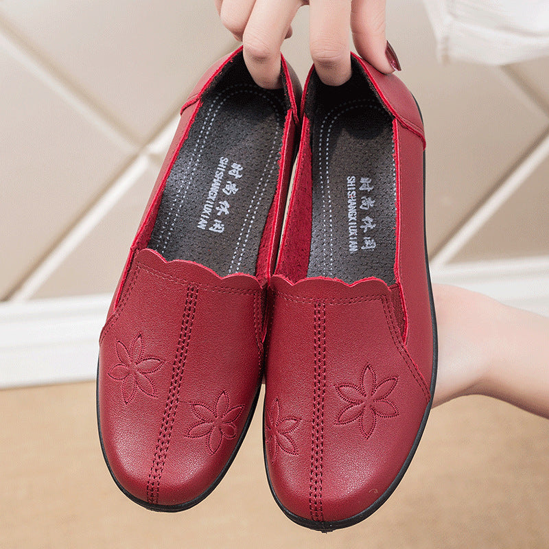 Women's Mom Pumps Soft Bottom Elderly Flat