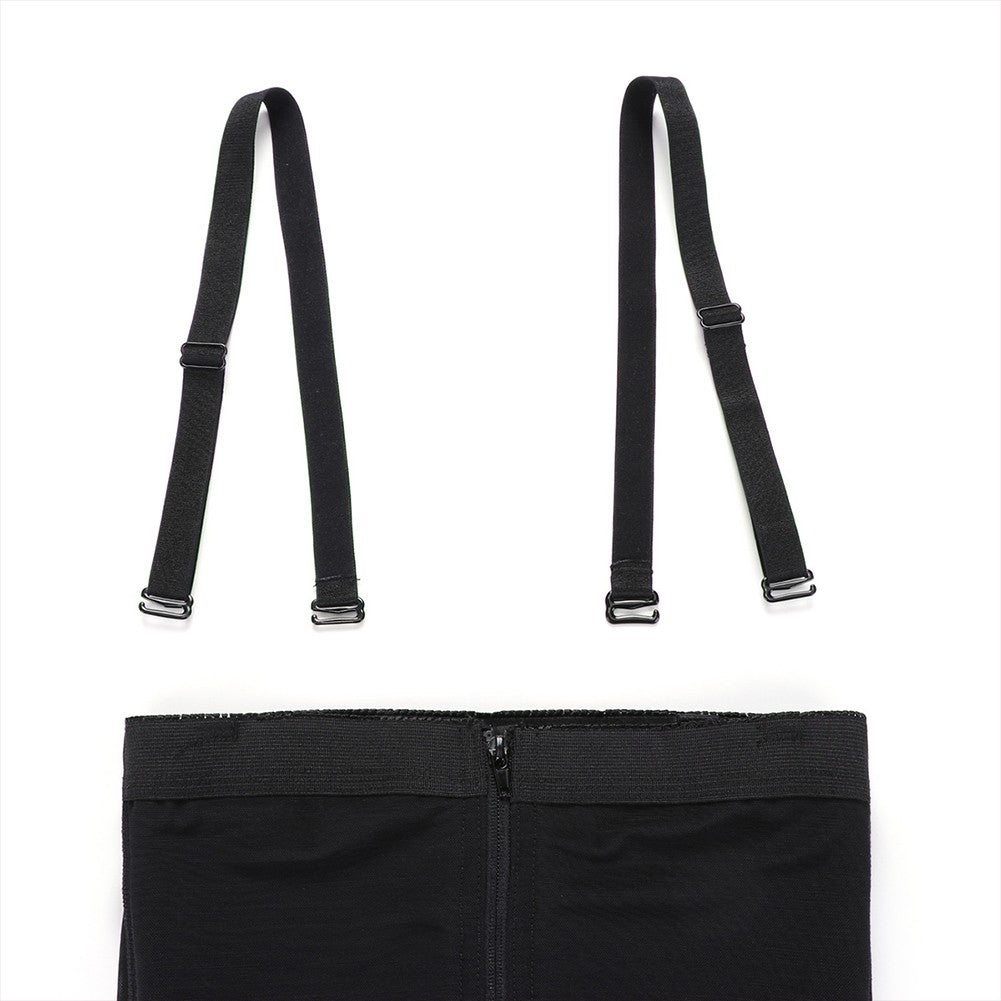 Pantalon taille haute pour le ventre et les hanches, avec fermeture éclair, amincissant, pour la musculation et la forme