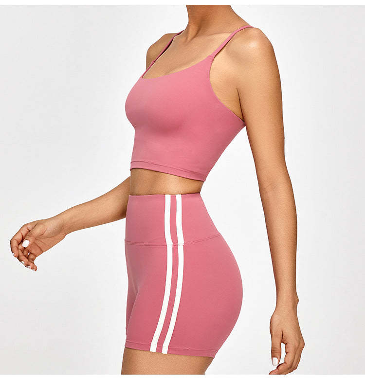 Dünner Träger, gekreuzter Beauty Back Yoga-Sport-BH