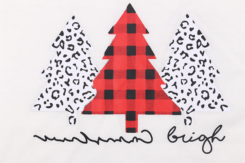 Home Letter Graphic Printing Christmas Suit