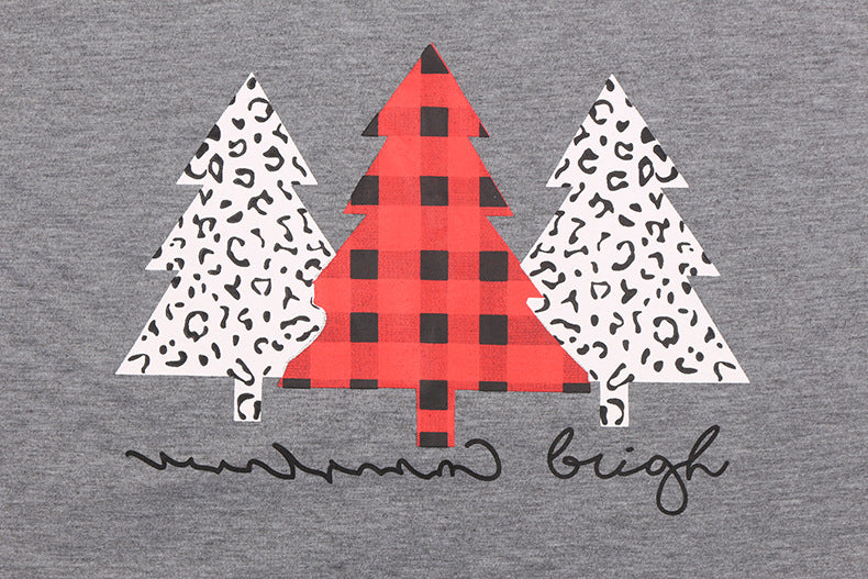 Home Letter Graphic Printing Christmas Suit