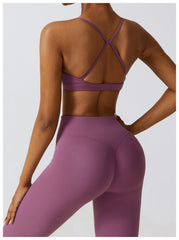 Sling Schöner Rücken Fitness Yoga Wear Outdoor Running Yoga BH Nacktes Gefühl Schnelltrocknende Sportunterwäsche