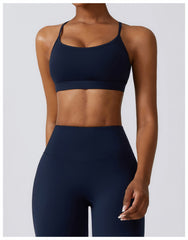 Sling Schöner Rücken Fitness Yoga Wear Outdoor Running Yoga BH Nacktes Gefühl Schnelltrocknende Sportunterwäsche