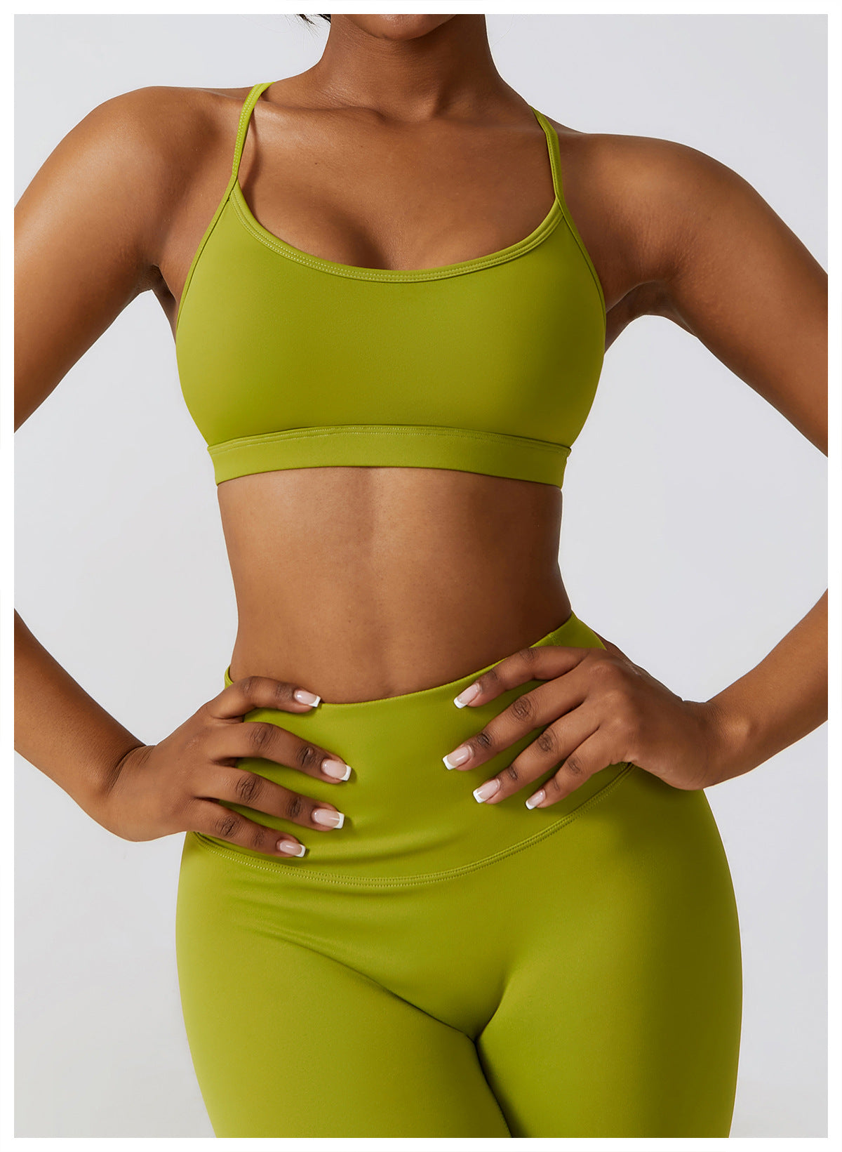 Sling Schöner Rücken Fitness Yoga Wear Outdoor Running Yoga BH Nacktes Gefühl Schnelltrocknende Sportunterwäsche