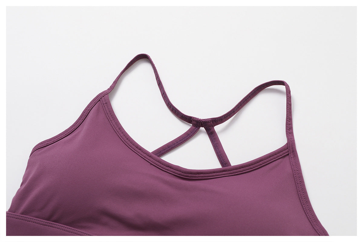 Sling Schöner Rücken Fitness Yoga Wear Outdoor Running Yoga BH Nacktes Gefühl Schnelltrocknende Sportunterwäsche