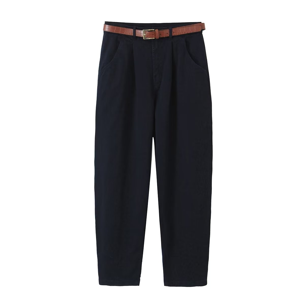 High Waist Hose Lockere Freizeithose
