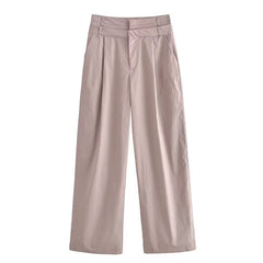 Casual Double Layer Waist Long Pants