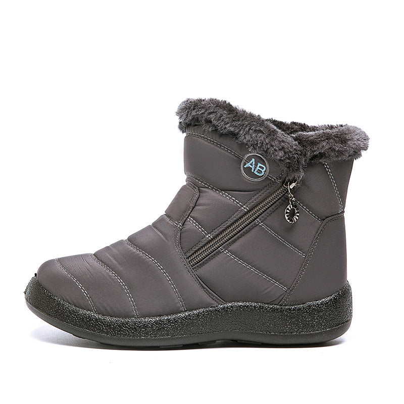 Taille femme hiver chaud fermeture éclair latérale coton léger