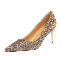 Chaussures à talons aiguilles hauts et fins pour boîtes de nuit pour femmes