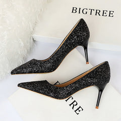 Chaussures à talons aiguilles hauts et fins pour boîtes de nuit pour femmes