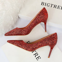Chaussures à talons aiguilles hauts et fins pour boîtes de nuit pour femmes