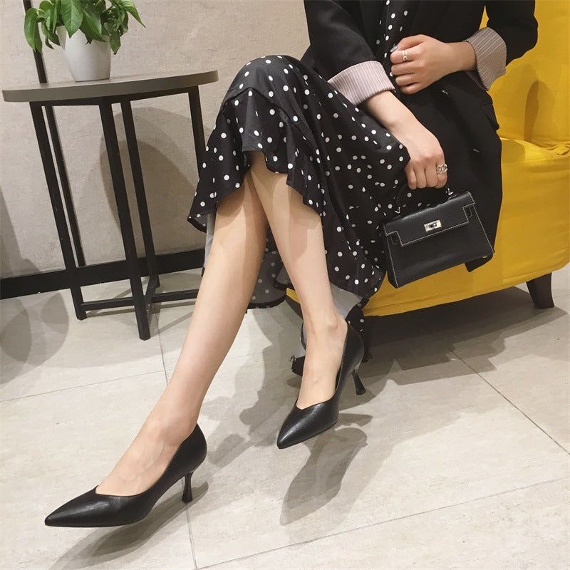 Versatile Women's Pointed Stiletto Formal Wear