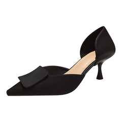 High Stiletto Black Pointed Toe Elegant