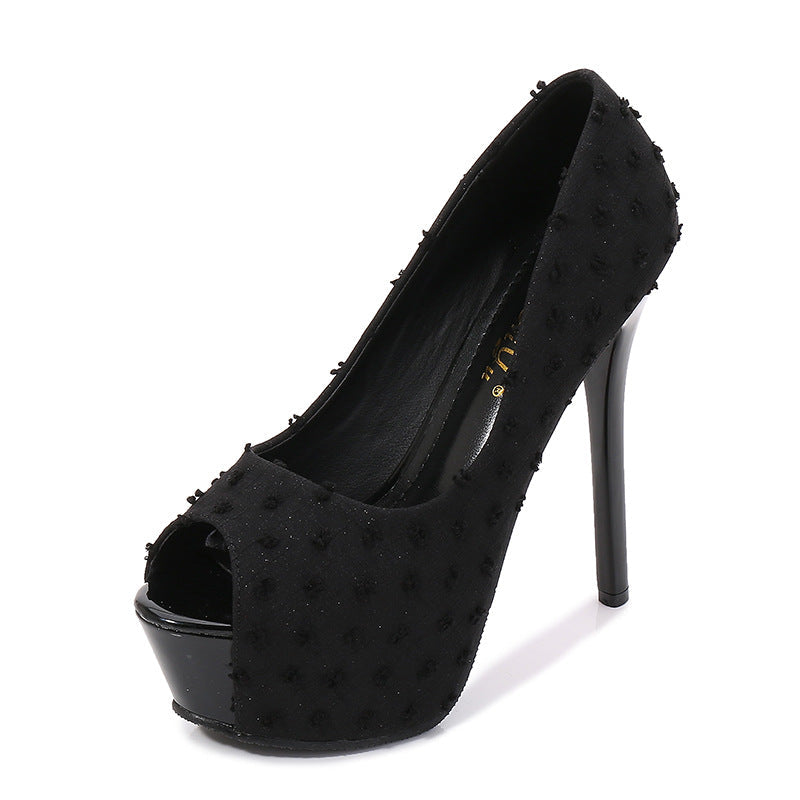 Women's Platform Stiletto Waterproof Height Increasing Insole