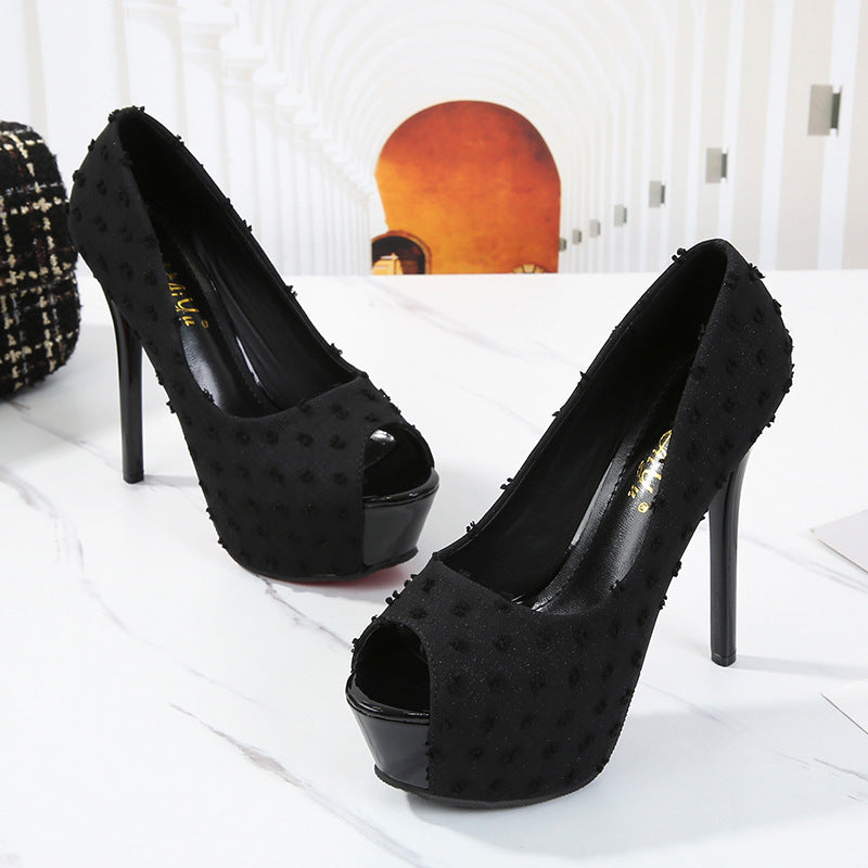 Women's Platform Stiletto Waterproof Height Increasing Insole