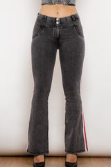 Bootcut-Jeans mit Seitenstreifen