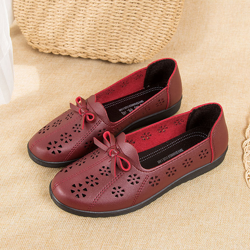Women's Pumps Hollow Out Elderly Soft Bottom